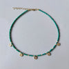 The Small Fresh Green Stone Beaded Necklace Copper Alloy Bigeville Eye Pendant Decoration Women Gilrs Birthday Gift - Image 27