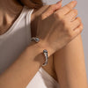 Simple Gold Plated Stainless Steel Cuff Bracelet Set Jewelry Accessories for Women - Image 6