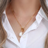 Freshwater Pearl Toggle Necklace for Women Paperclip Chain Necklace Stainless Steel Long Box Square Chain Long Choker - Image 4