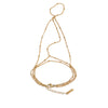 Stainless Steel Layered Pearl Flower Zirconia Back of Hand Chain Finger Bracelet Jewelry - Image 10