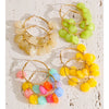 Summer Stainless Steel Colorful Resin Drop Charm Hoop Earrings Candy Color Pvd Plated Stylish Handmade Jewelry - Image 4