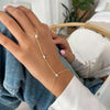 Crystal Finger Chain Bracelet Hand Harness - Image 2