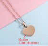 10Pcs/Lot Mirror Polish 20/25mm Heart Pendant Necklace Stainless Steel Cross Chain Necklace For Mens Women's Trends Jewelry - Image 9