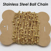 30 Feet Stainless Steel Satellite Chain Bulk Cable Chain with Large Beads, Ball Chain for Station Necklace or Bracelet Making - Image 6
