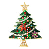 Christmas Brooch Shiny Crystal Year Accessory Pin Snowman, Elk, Tree Series Decoration Jewelry Gift - Image 11