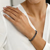 Oxdized Open Stainless Steel Bangle for Men Women, Basic Metal Cuff Bracelets, Retro Jewelry Christmas Birthday Gift - Image 3