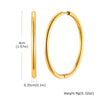 Stainless Steel Twist Circle Women Earrings Click Mobius Hoop Hies Earring And Mother's Day Gift - Image 14