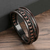 Multi Layer Braided Rope Bracelets for Men,Classic Handmade PU Leather Wristband with Magnetic Buckle, Punk Jewelry Gift - Image 14
