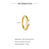 1PC Multiple Styles Silver Gold Plated CZ Huggie Hoop Earrings Women Cartilage Helix Piercing Jewelry - Image 16