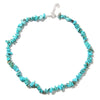 Blue Turquoises Gravel Chain Necklace 5-8MM Irregular Synthetic Turquois Gem Choker Friendship Party Jewelry Gift - Image 1
