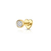 Silver Zircon Stud Earrings 1PC Eight pointed star Women Gold/Silver Heart Flat back piercing Jewelry Gift - Image 32