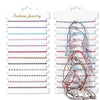 12Pcs/Set Colorful Stone Bracelets Adjustable Rope Braided Bracelet Handmade Bohemia Bracelets with Cards - Image 36