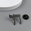 316L Stainless Steel Gold Plated Hebrew Chai Symbol Lapel Pin Minimal Letter Brooch Suit Collar Pin Jewelry Gift - Image 3