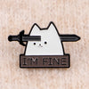 Cute Cat Enamel Pins " "Brooches Metal Lapel Pin Badge Backpack Accessories Jewelry Friend Gifts - Image 6