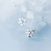 Silver Color Inlaid Zircon Snowflake Ear Clip Without Pierced Earrings for Women Christmas Gift Jewelry - Image 4