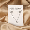 Love Heart Pendant Necklaces For Women Stainless Steel No Fade 2 Pieces Jewelry Wedding Party Gifts Gold Color - Image 7