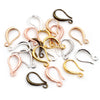 20pcs 15x10mm Silver Plated Bronze Rose Gold 6 Colors Earring Hooks Wire Settings Base Settings - Image 6