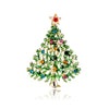 Christmas Brooch Shiny Crystal Year Accessory Pin Snowman, Elk, Tree Series Decoration Jewelry Gift - Image 6