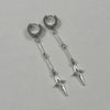 Gothic Jewelry Cross Star Drop Earrings Punk Charms Stitching Rivet Earrings for Women Korean Accessories - Image 2