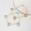 Two Piece Imitation Pearl Anklet Set with Adjustable Chains - Image 12