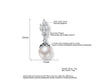 Simple Imitation Pearl Shape Zircon Dangle Earrings For Women Silver Color Daily Evening Jewelry Accessories - Image 6