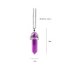 Point Pillar Bullet Hexagonal Column Necklace Stone Quartz Crystal Chakra Pendant Necklace for Women Men with Chain - Image 17