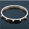 Love Punk Bracelet Retro Double Arrow Tapered Stainless Steel Color Gold Rivets Nail Cuff Bangle Jewelry - Image 6
