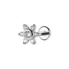 Stainless Steel Labret Piercing Stud with 16 Gauge and 1.2 x 8 mm Post - Image 16