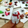 3/4pcs/set Christmas Badge Brooches Santa Claus Tree Bell Elk Snowflake Enamel Brooch Pins For Women Men Year Gift - Image 4