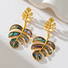 316L Stainless Steel Blue Stone Drop Dangle Earrings for Women Pvd Plated Jewelry - Image 7
