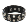 Leather Punk Spike Rock Studded Bracelet Goth Cuff Bracelet Gothic Rivet Buckle Wristband With Metal Chain Skull Accessories - Image 14