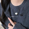 Silver Bead Geometry Necklace for Women Girl Korean Design Versatile Choker Jewelry - Image 16