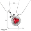 A Set Red Heart and Sword Couple Necklace Collarbone Chain Sword Necklace Accessories for Women Gift - Image 6