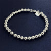 18-20CM Silver Bracelet 6MM Beads Women Wedding Party Gift Jewelry - Image 5