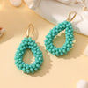 Small Earrings National Flag Colors Water Drop Earrings for Women Handmade Beads Crystal Earrings Gift Jewelry - Image 12