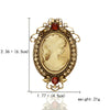 Vintage Gothic Crystal Rhinestones Cameo Head Brooches For Women Queen's Cameo Beauty Head Brooch Pins Clothing Accessories Gift - Image 5