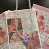 Colorful Beaded Choker Necklace with Heart Pendant Y2K Style - Image 3