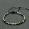4mm Natural Stone Bracelet Men Women Handmade Braided Adjustable Braclet Small Tiger Eyes Howlite Agates Beads Braslet - Image 3