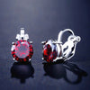 Round Cubic Zirconia Copper Clip Earrings For Women Gold Color Crystal Metal Earring Party Wedding Daily Jewelry - Image 11