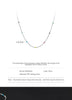 Modian 925 Sterling Silver Rainbow Color Crystal Necklace For Women Shiny Simple Long Chain Choker Fine Jewelry Gift