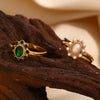 Elegant Pearl Ring 316L Stainless Steel Women's Ring Gold Plated Accessories - Image 12