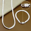 Silver 8/16/18/20/22/24 Inch 6mm Side Chain Necklaces For Woman Men Simple Punk Necklaces Charm Wedding Jewelry - Image 1