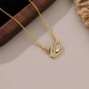 Imitation Pearl Necklace with Heart Pendant - Image 10