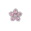 Colored Zircon Double Flower Rings For Women Gold Plated Stainless Steel Flower Opening Ring Wedding Aesthetic Jewelry Gift - Image 7