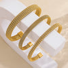 Gold Plated Stainless Steel Mesh Braid Bracelets Bangle for Women Men Simple Open Cuff Bracelet Classic Watchband Wrist Jewelry - Image 5