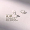 Silver Non Piercing Cuff Earrings for Women Gifts Cubic Zirconia Clip On Cartilage Helix Conch Fake Earrings - Image 2