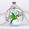 Cute Round Hummingbird Glass Dome Cabochon Pendants Necklaces Bird Rainforest Jewelry Accessories - Image 10