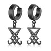 Drop Cross Earring Mens Egyptian Ankh Michael Hang Dangle Earrings Black Stainless Steel Male Punk Jewelry - Image 12