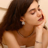 Hip Hop Punk Bamboo Necklace Gold Plated Decoration 316L Stainless Steel Jewelry - Image 5