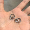 Crystal Star Drop Earrings for Women Girls CZ Zircon Silver Color Five Pointed Star Ear Buckle Party Jewelry - Image 5